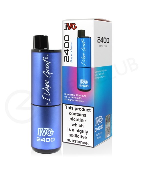 Blueberry Fusion IVG 2400 Disposable Vape