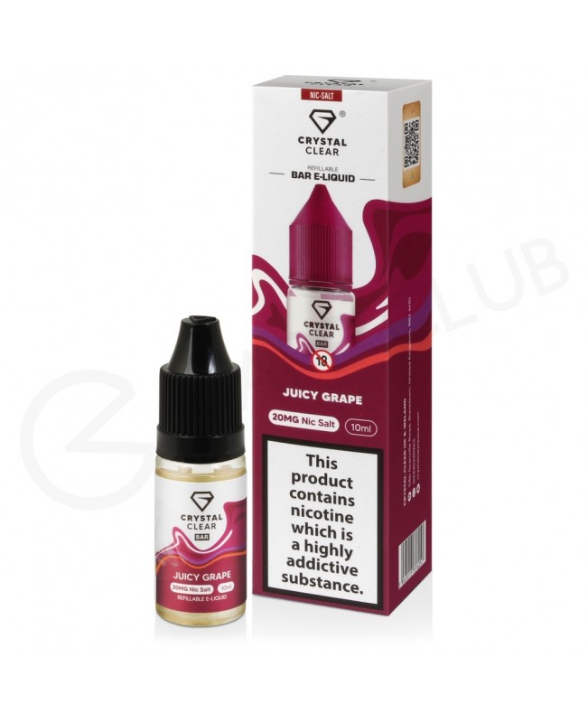 Juicy Grape Nic Salt E-Liquid by Crystal Clear