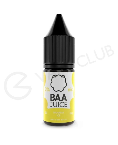 Banana Ice Nic Salt E-Liquid by Baa Juice