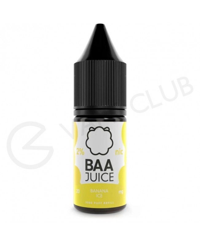 Banana Ice Nic Salt E-Liquid by Baa Juice