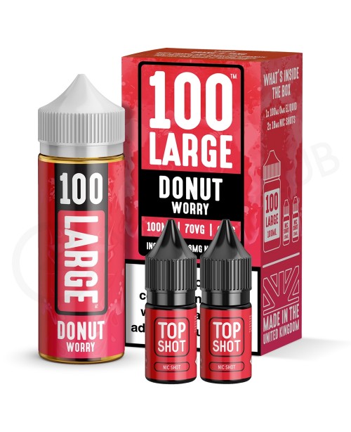 Donut Worry Shortfill E-Liquid by 100 Large 100ml