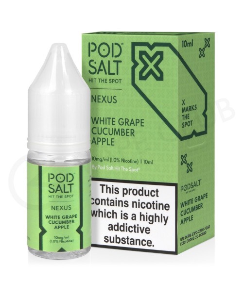 White Grape Cucumber Apple Nic Salt E-Liquid by Po...