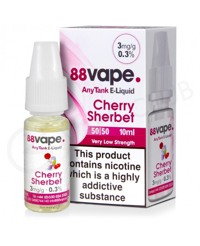 Cherry Sherbet E-Liquid by 88Vape Any Tank