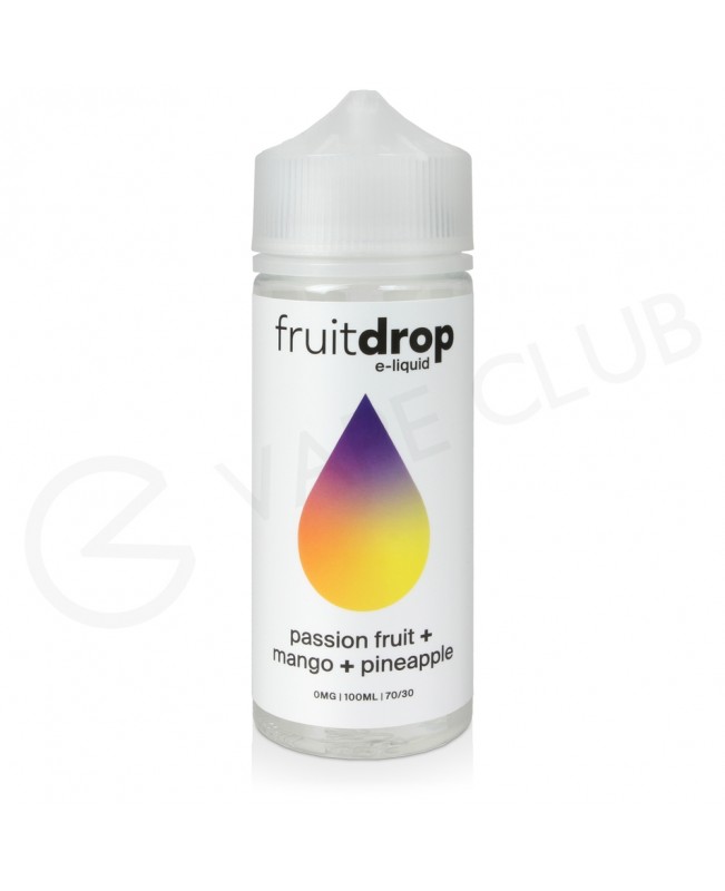 Passion Fruit Mango & Pineapple Shortfill E-Liquid by Fruit Drop 100ml