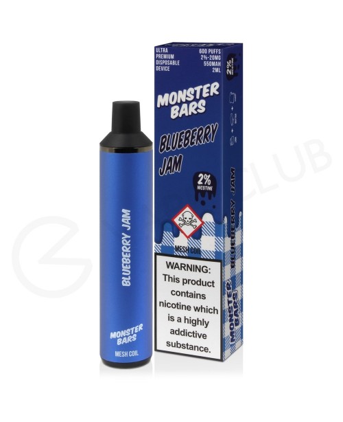 Blueberry Jam Monster Bar Disposable Vape