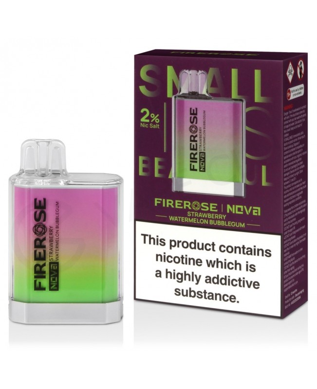 Strawberry Watermelon Bubblegum Elux Firerose Nova 600 Disposable Vape