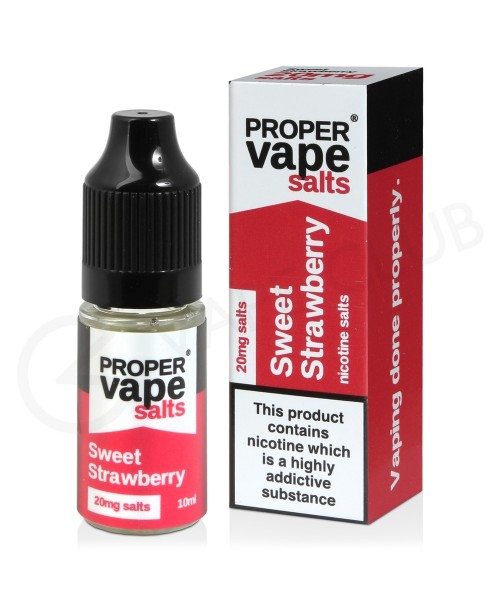 Sweet Strawberry Nic Salt E-Liquid by Proper Vape