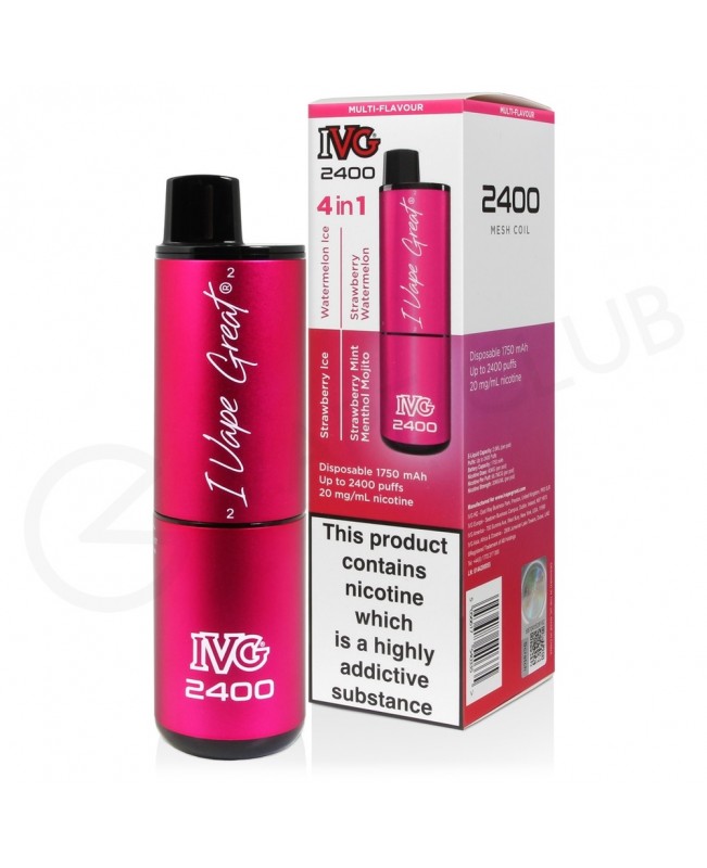 Pink Edition IVG 2400 Disposable Vape