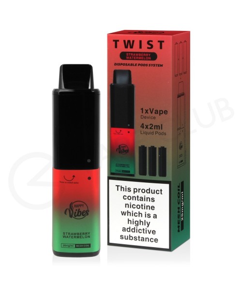 Strawberry Watermelon Happy Vibes Twist 2400 Dispo...