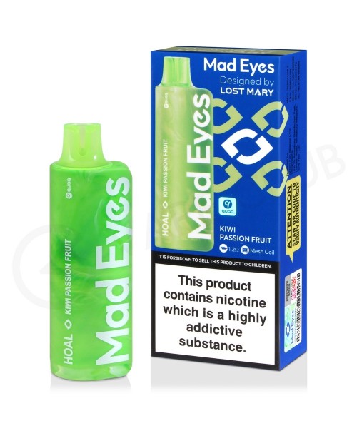 Kiwi Passion Fruit Mad Eyes Hoal Disposable Vape