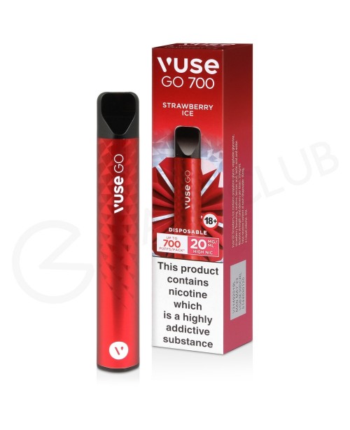 Strawberry Ice Vuse Go 700 Disposable Vape