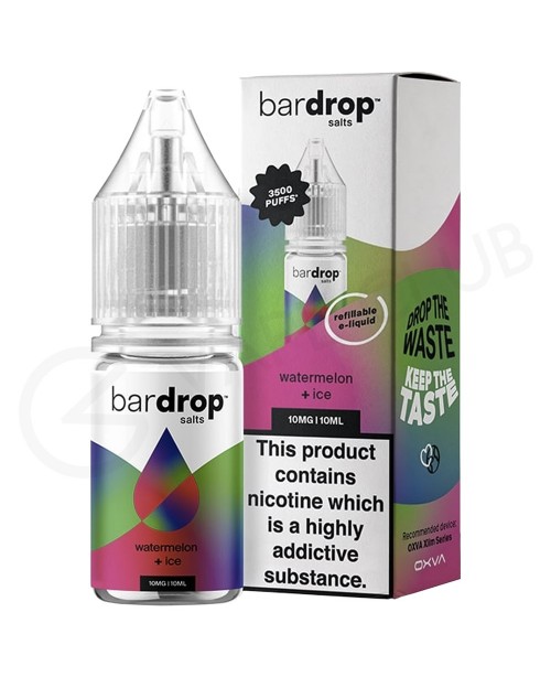 Watermelon Ice Nic Salt E-Liquid by Bar Drop Salts