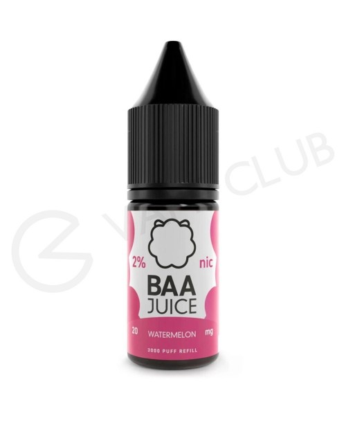 Watermelon Ice Nic Salt E-Liquid by Baa Juice