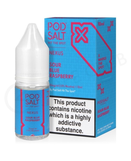 Sour Blue Raspberry Nic Salt E-Liquid by Pod Salt ...