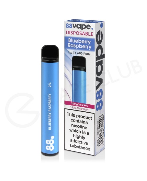 Blueberry Raspberry 88Vape Disposable Device