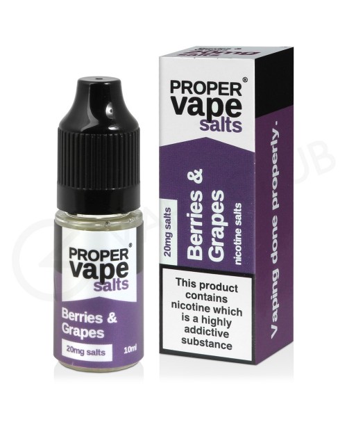 Berries & Grapes Nic Salt E-Liquid by Proper V...