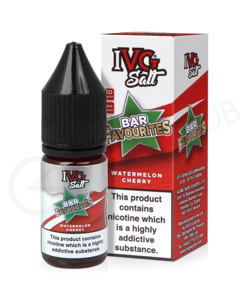 Watermelon Cherry Nic Salt E-Liquid by IVG Bar Sal...