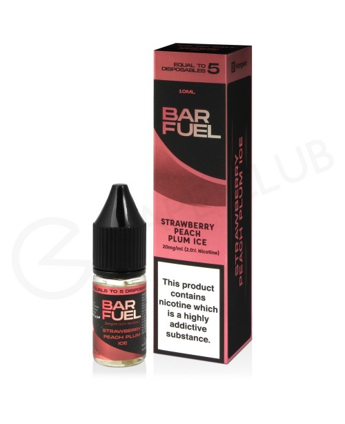 Strawberry Peach Plum Ice Nic Salt E-Liquid by Bar...