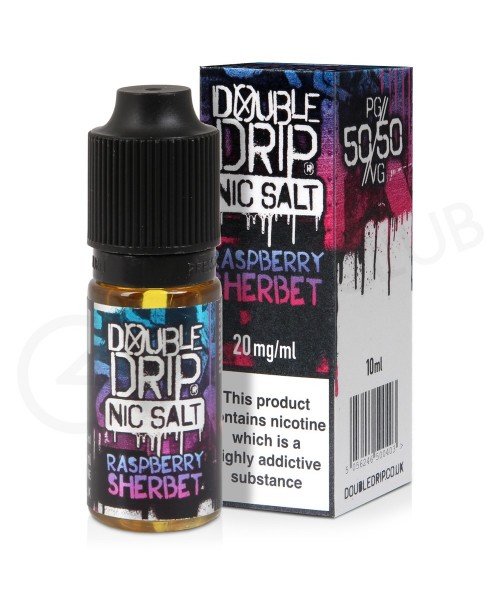 Raspberry Sherbet Nic Salt E-Liquid by Double Drip