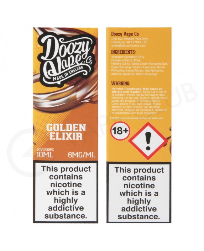 Golden Elixir E-Liquid by Doozy Vape Co.