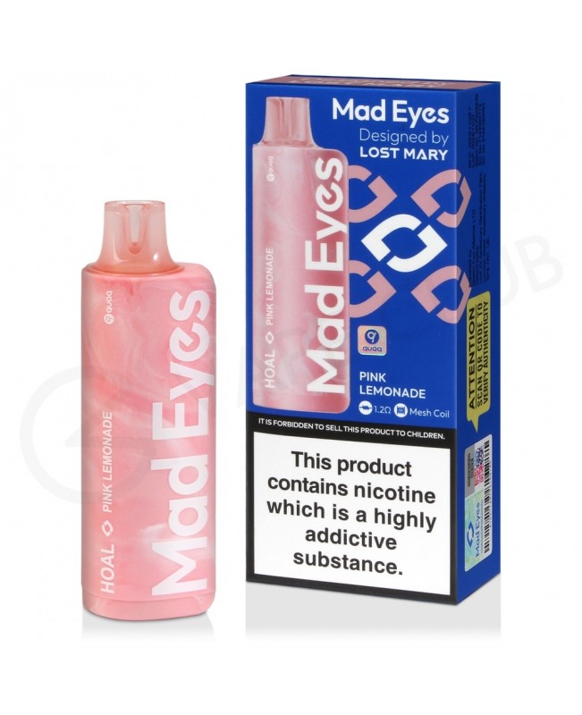 Pink Lemonade Mad Eyes Hoal Disposable Vape