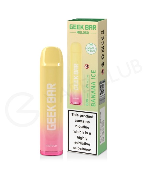 Banana Ice Geek Bar Meloso Disposable Vape