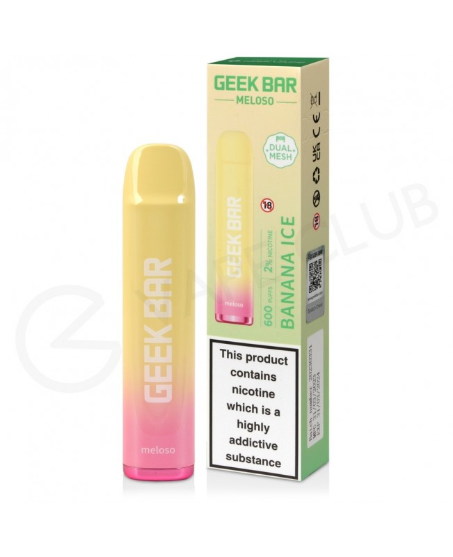 Banana Ice Geek Bar Meloso Disposable Vape