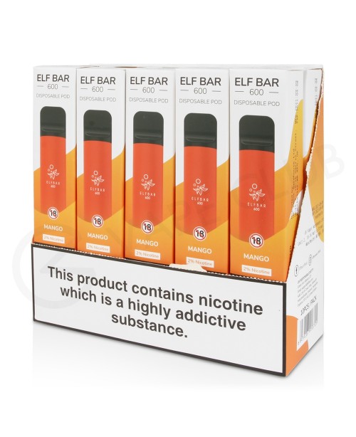 Elf Bar Mango 10 x Disposable Vape Multipack