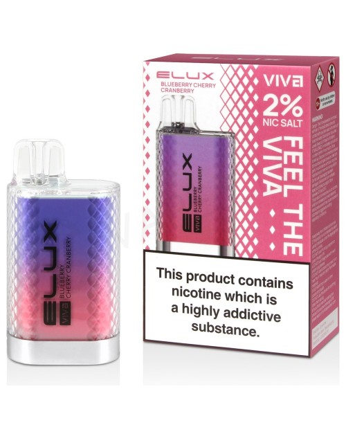 Blueberry Cherry Cranberry Elux Viva Disposable Va...