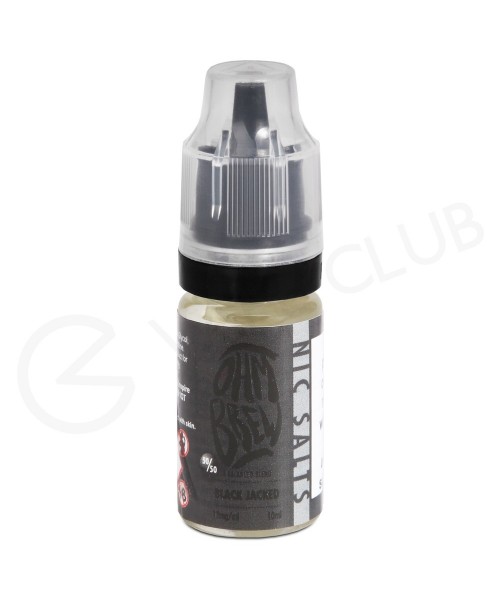 Black Jacked E-liquid by Ohm Brew 50/50 Nic Salts