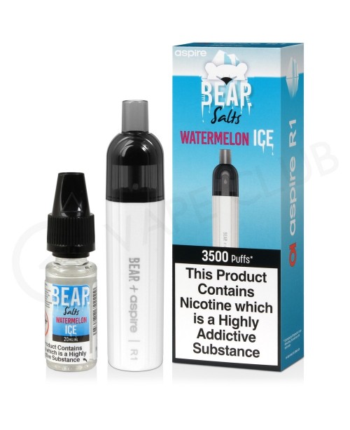 Watermelon Ice Bear Aspire R1 Disposable Vape