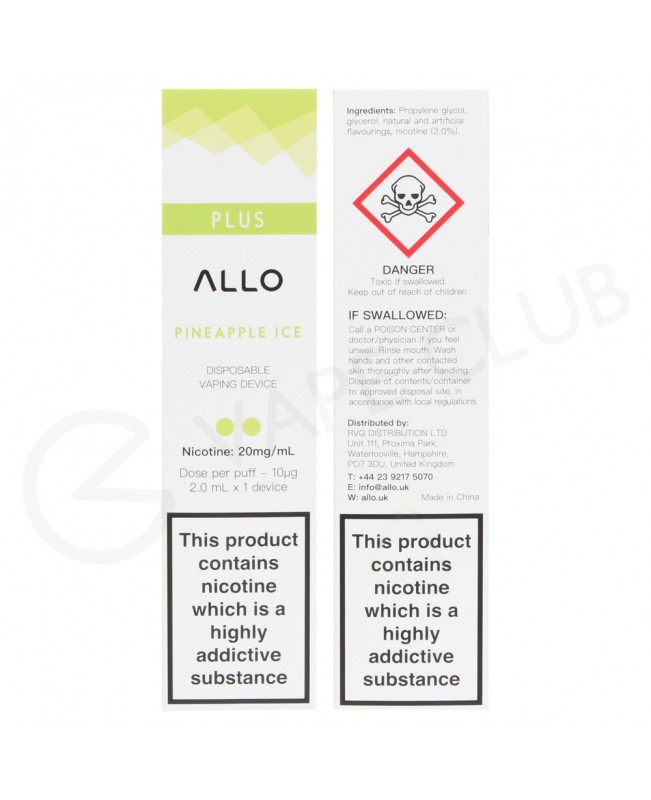 Pineapple Ice Allo Plus Disposable Vape