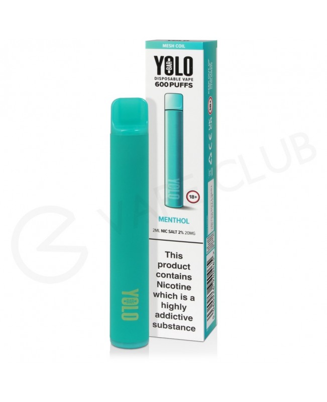 Menthol Yolo Bar M600 Disposable Vape