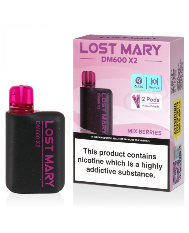 Mix Berries Lost Mary DM600 X2 Disposable Vape