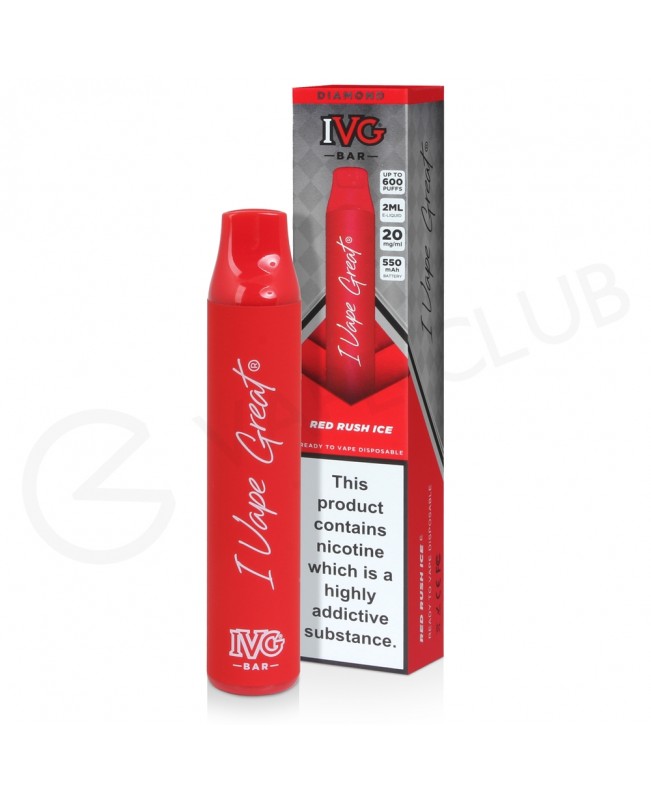 Red Rush Ice IVG Diamond Bar Disposable Vape