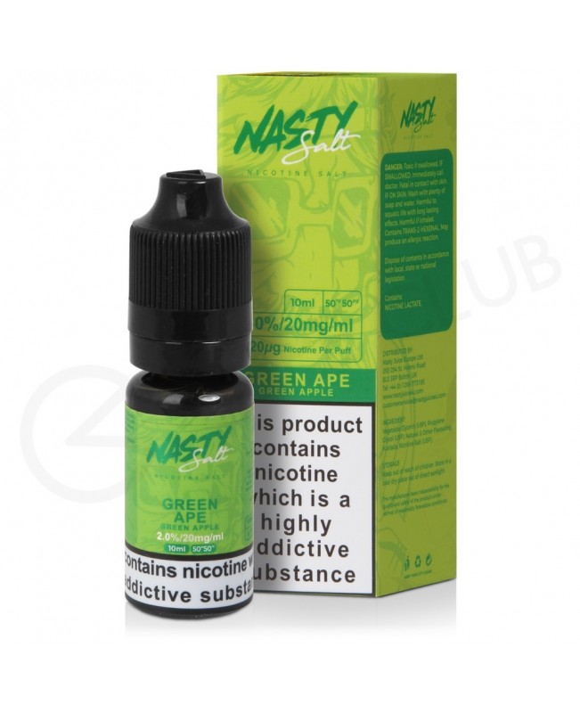 Green Ape Nic Salt E-Liquid by Nasty Salts