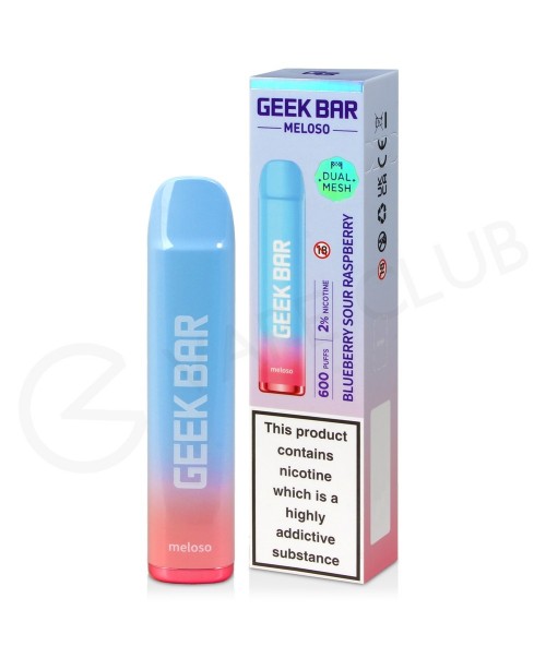 Blueberry Sour Raspberry Geek Bar Meloso Disposabl...