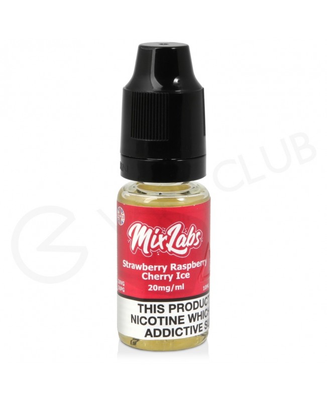 Strawberry Raspberry & Cherry Nic Salt E-Liquid by Mix Labs