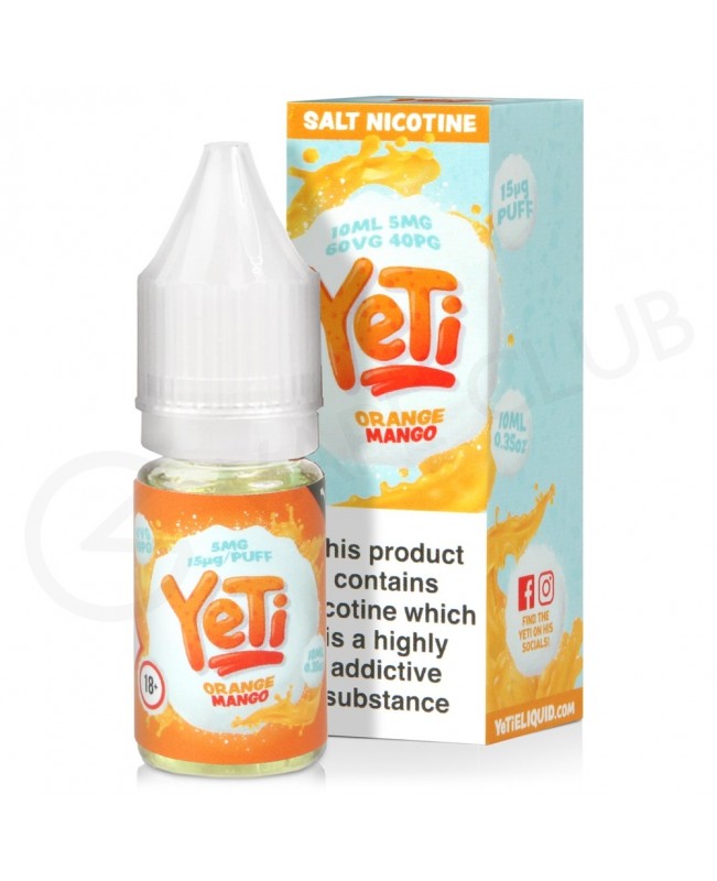 Orange Mango Nic Salt E-Liquid by Yeti