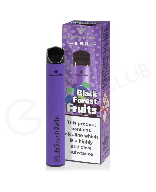 Black Forest Fruits Diamond Mist Bar Disposable Va...