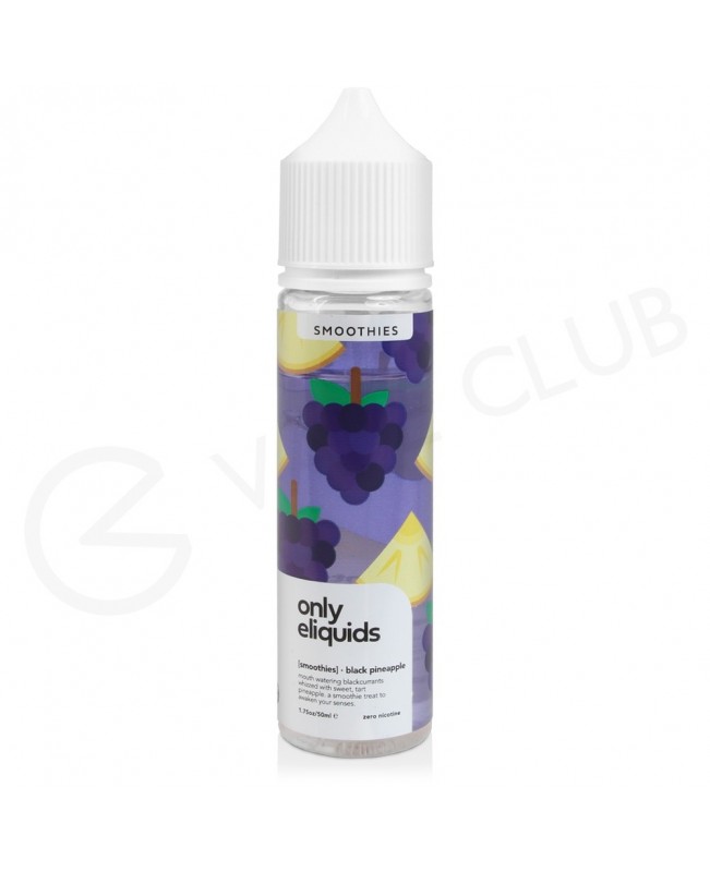 Black Pineapple Shortfill E-Liquid by Only Eliquids Smoothies 50ml