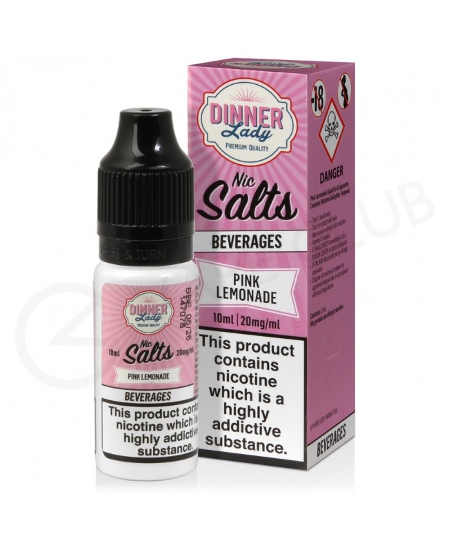 Pink Lemonade Nic Salt E-Liquid by Dinner Lady