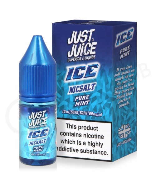 Pure Mint Nic Salt E-Liquid by Just Juice Ice