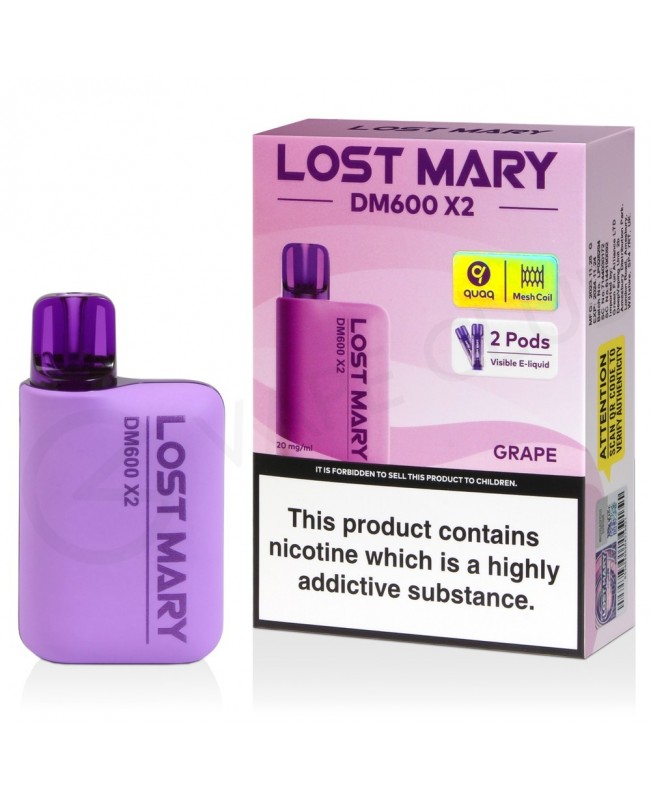 Grape Lost Mary DM600 X2 Disposable Vape