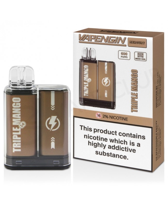 Triple Mango Vapengin Mercury Disposable Vape