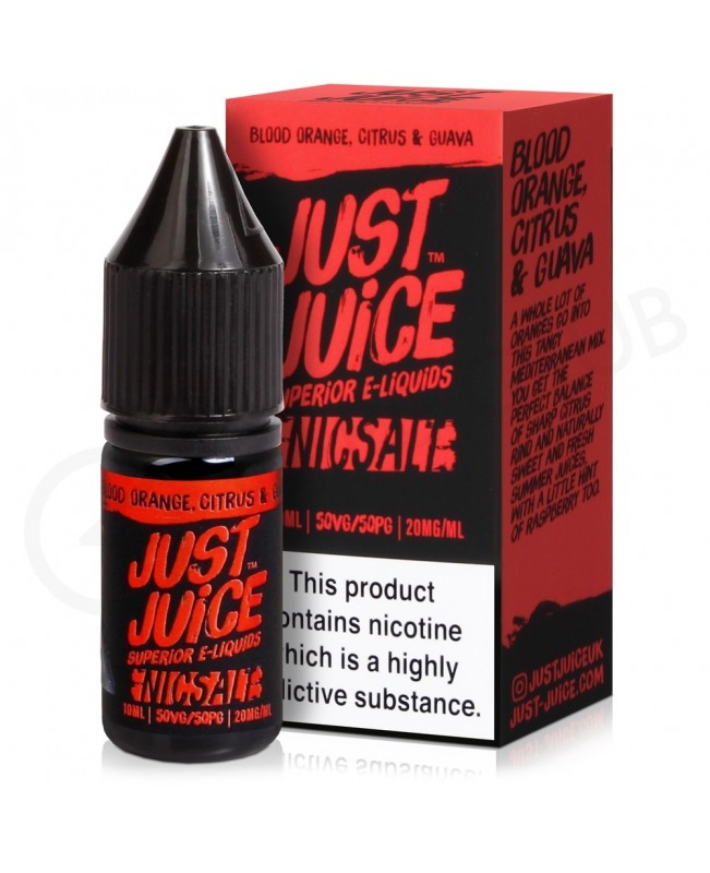 Blood Orange Citrus & Guava Nic Salt E-liquid by Just Juice