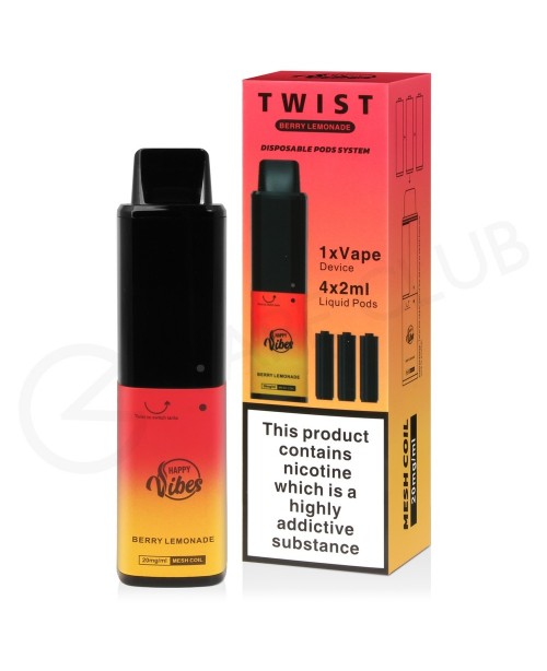 Berry Lemonade Happy Vibes Twist 2400 Disposable V...