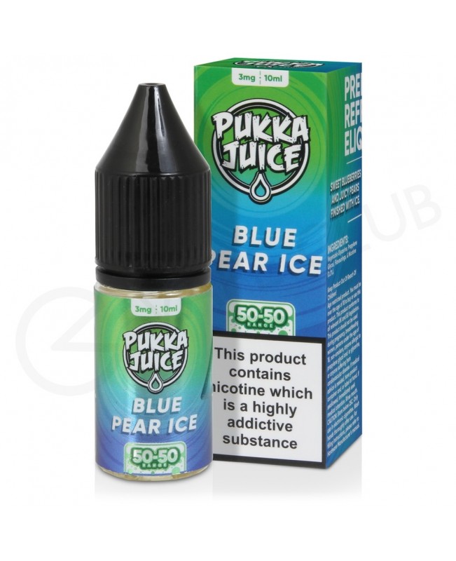 Blue Pear Ice E-liquid by Pukka Juice 50/50