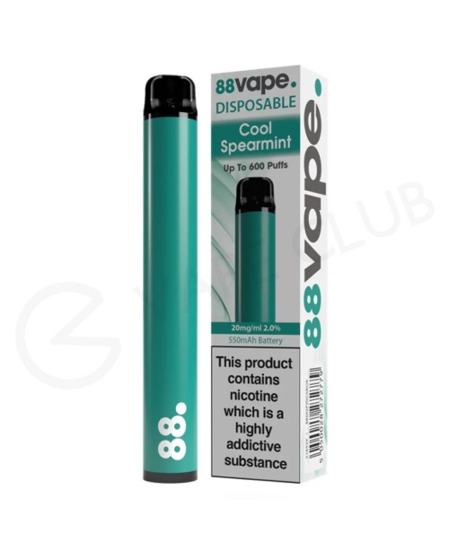 Cool Spearmint 88Vape Disposable Device