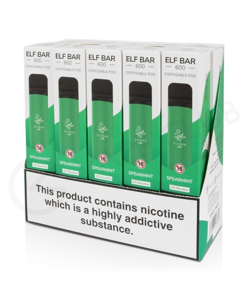 Elf Bar Spearmint 10 x Disposable Vape Multipack